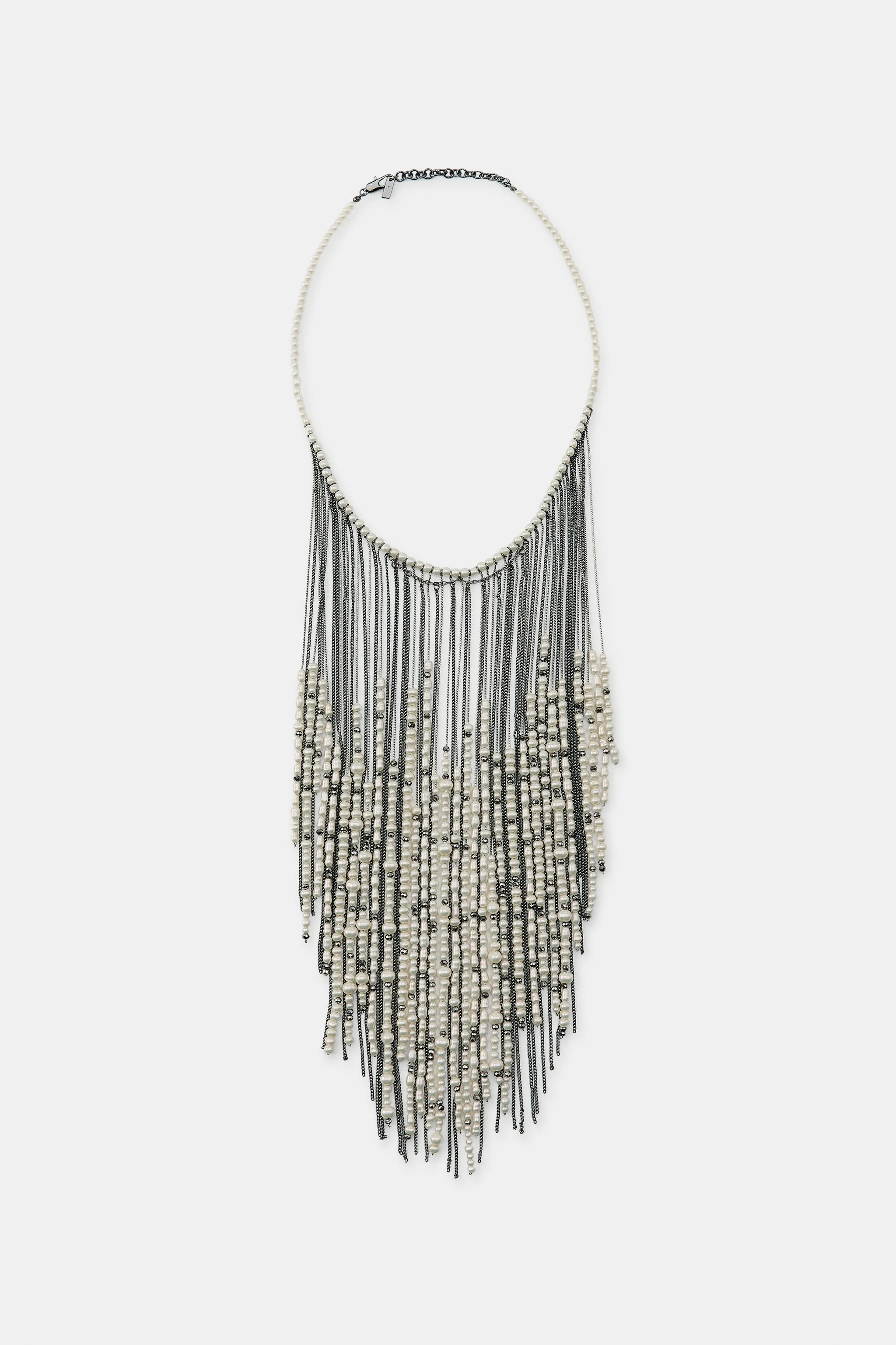 COLLIER CASCADE DE PERLES